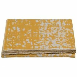 David Fussenegger Raster Flanelldecke - 140x200 Cm - Senf