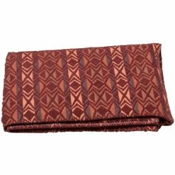 David Fussenegger DECO Grafische Bordüre Plaid - 130x200 Cm - Dunkelorange