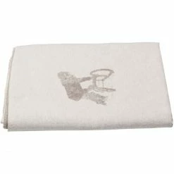 David Fussenegger SILVRETTA Wintersportler Baumwolldecke - 140x200 Cm - Rohweiß