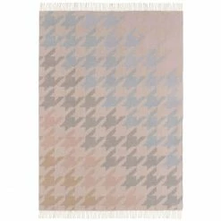 Eagle Products CARNABY Decke - 135x195 Cm - Natural, Jeans, Rosa