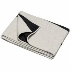 David Fussenegger LUCA Lineare Komposition Baumwolldecke - 140x200 Cm - Rohweiß