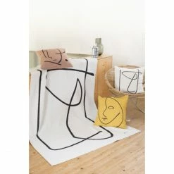 David Fussenegger LUCA Lineare Komposition Baumwolldecke - 140x200 Cm - Rohweiß -David Fussenegger Shop unnamed file 69