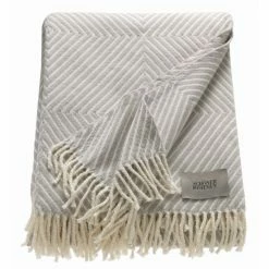 Schöner Wohnen Tebas Plaid - 140x200 Cm - Hellgrau