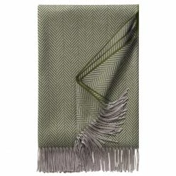 Eagle Products Denver Decke Aus Schurwolle - 130x195 Cm - Grün