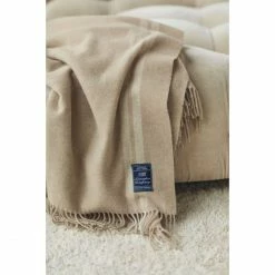 Lexington Side Striped Recycled Wool Throw Decke - 130x170 Cm - Beige/white -David Fussenegger Shop unnamed file 714