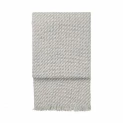 Elvang Denmark Diagonal Plaid - 130x200 Cm - White/light Grey