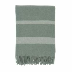 LEXINGTON Hotel Wool Decke - 130x170 Cm - Green/white