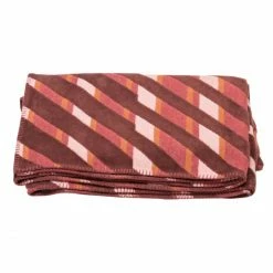 David Fussenegger DECO Plaid Diagonal - 130x200 Cm - Bordeaux