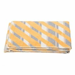 David Fussenegger DECO Plaid Diagonal - 130x200 Cm - Gold