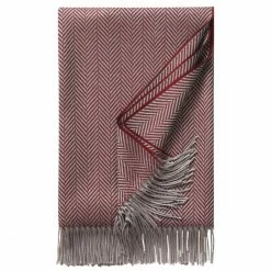 Eagle Products Denver Decke Aus Schurwolle - 130x195 Cm - Bordo