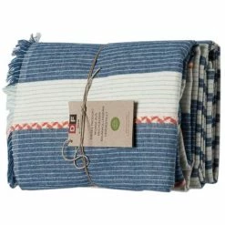 David Fussenegger NIZZA Diagonalstreifen Sommertuch 2er Set - 2 Stück à 90x150 Cm - Blau -David Fussenegger Shop unnamed file 769