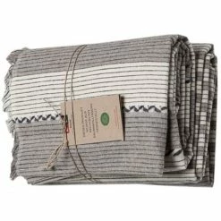 David Fussenegger NIZZA Diagonalstreifen Sommertuch 2er Set - 2 Stück à 90x150 Cm - Anthrazit -David Fussenegger Shop unnamed file 779