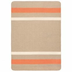 Eagle Products Liverpool Decke Aus Schurwolle - 150x200 Cm - Natur-orange