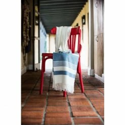 Haven & Earth Melody Streifen Plaid - 150x200 Cm - Blau/natur -David Fussenegger Shop unnamed file 855