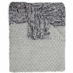 Marc O'Polo Maiku Wolldecke - 170x130 Cm - Warm Charcoal