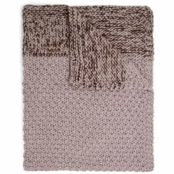 Marc O'Polo Maiku Wolldecke - 170x130 Cm - Aubergine