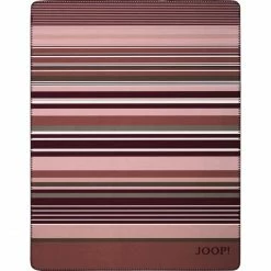 JOOP! Micro Lines Decke - 150x200 Cm - Bordeaux-rosé