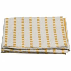 David Fussenegger DECO Kästchen Plaid - 130x200 Cm - Senf