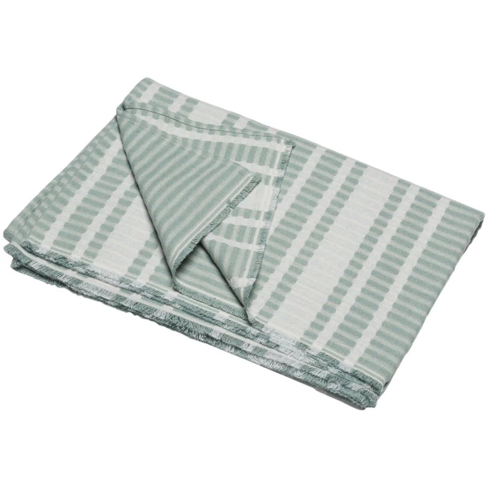 David Fussenegger RIVA Blockstreifen Leichte Decke - 140x200 Cm - Hellgrün 2 David Fussenegger RIVA Blockstreifen Leichte Decke - 140x200 Cm - Hellgrün – Bild 2