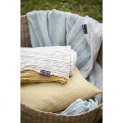 David Fussenegger NORI Streifen Pre-washed Plaid Aus Recycling-Ba - 110x170 Cm - Senf -David Fussenegger Shop unnamed file 946